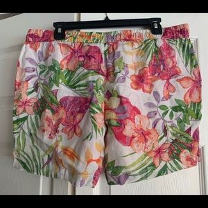 Tommy Bahama linen shorts with drawstring waist
